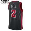Barn Chicago Bulls Tröja Lonzo Ball Nike 2023-24 City Edition Svart Swingman